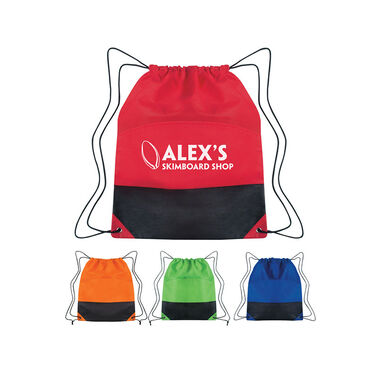 Non-Woven Two-Tone Drawstring Sports Pack - Optamark