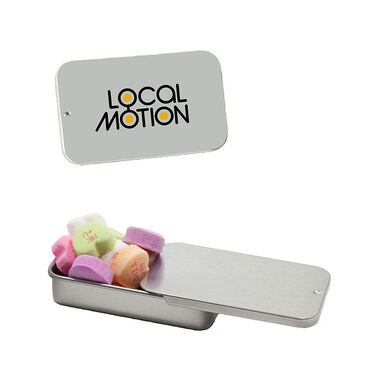 Slider Tin with Conversation Hearts