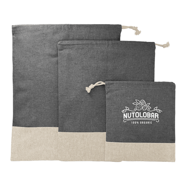 Split Recycled 3Pc Travel Pouch Set