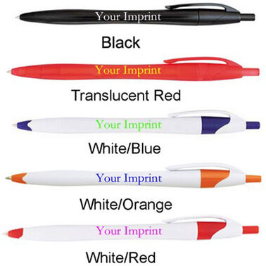 Ballpoint Pen W/ White Barrel - Optamark
