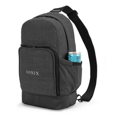 Heritage Supply Tanner Sling Bag - Charcoal Heather-Black - Optamark