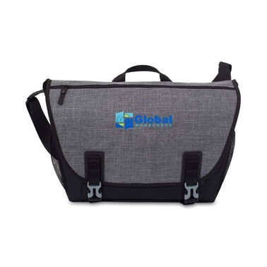 Nova Computer Messenger Bag - Black-Charcoal Heather