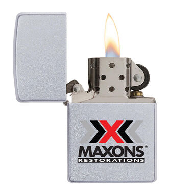 Satin Chrome Zippo® Windproof Lighter - Optamark