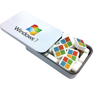 Slider Tin with Printed Mints - Optamark