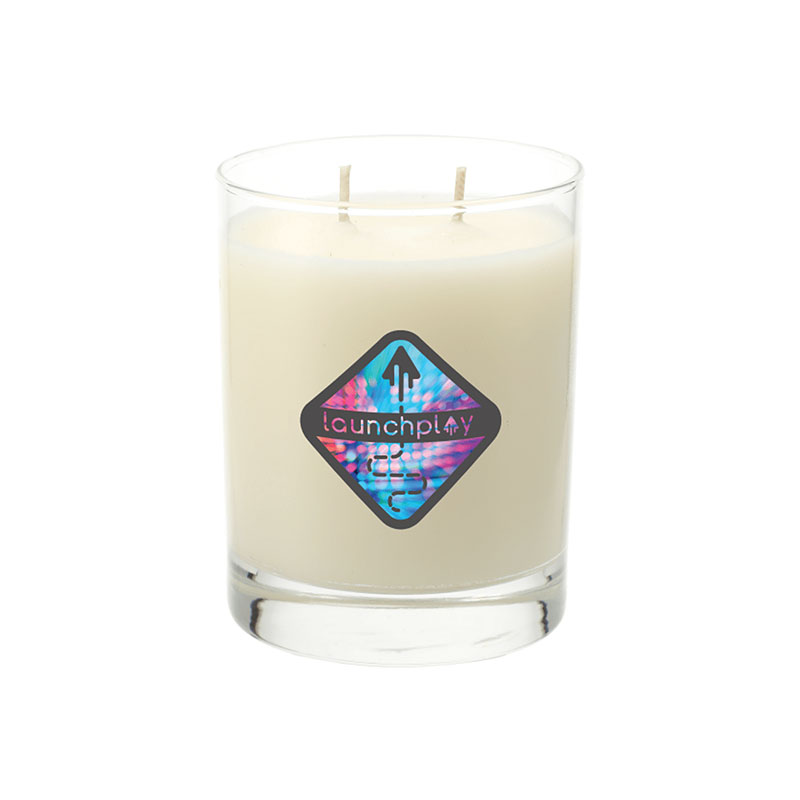 Buy Custom White Tea and Fig 11 oz Glass Jar Candle Optamark